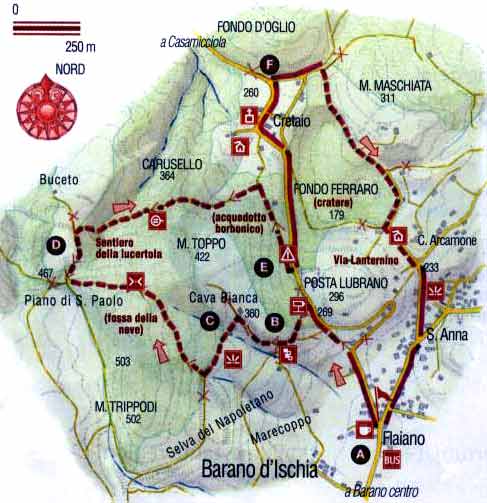 Barano - mappa Grande Cratere