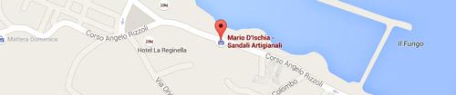 Mario d'Ischia handmade sandals: Map